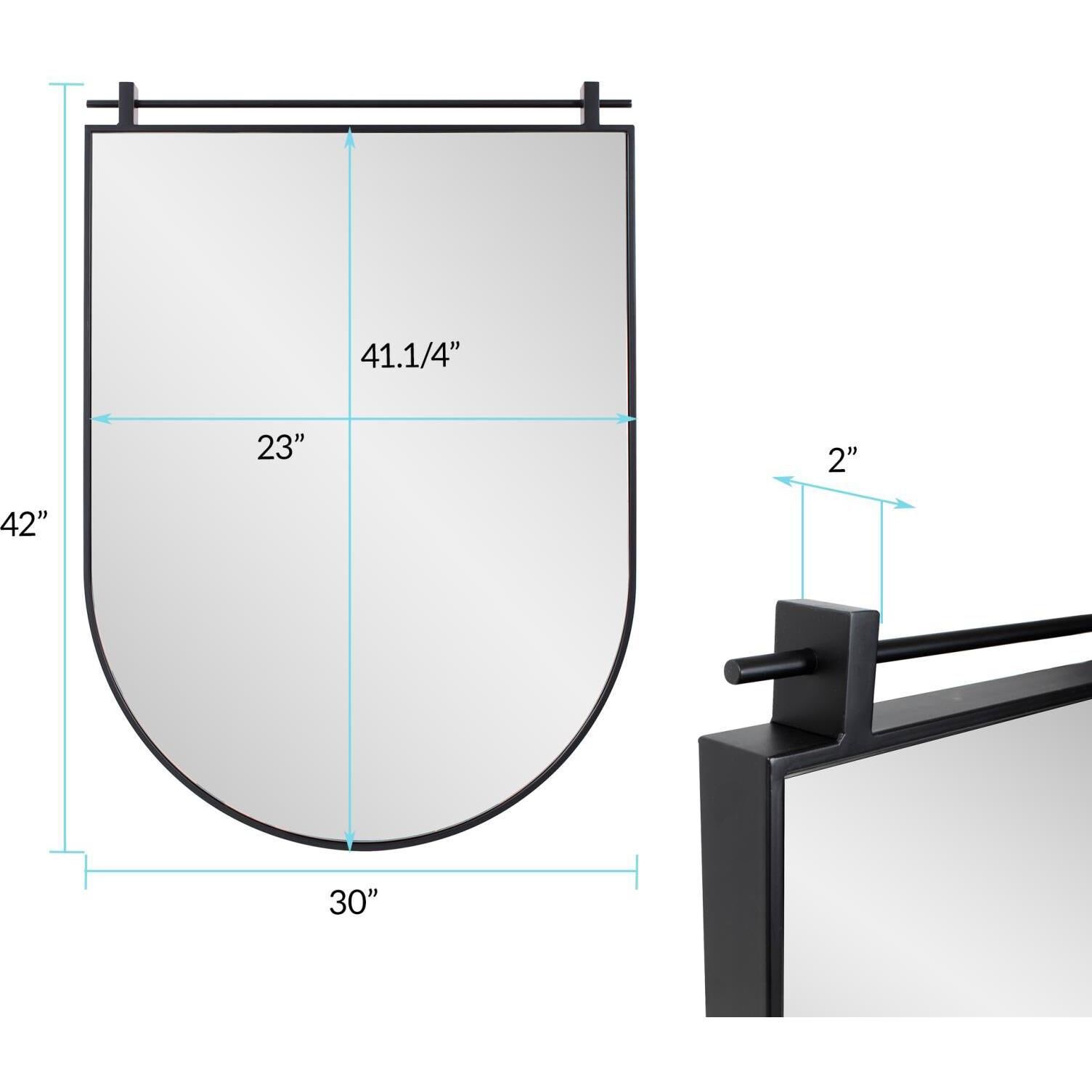 Knight Shield 42 X 30 inch Black Mirror